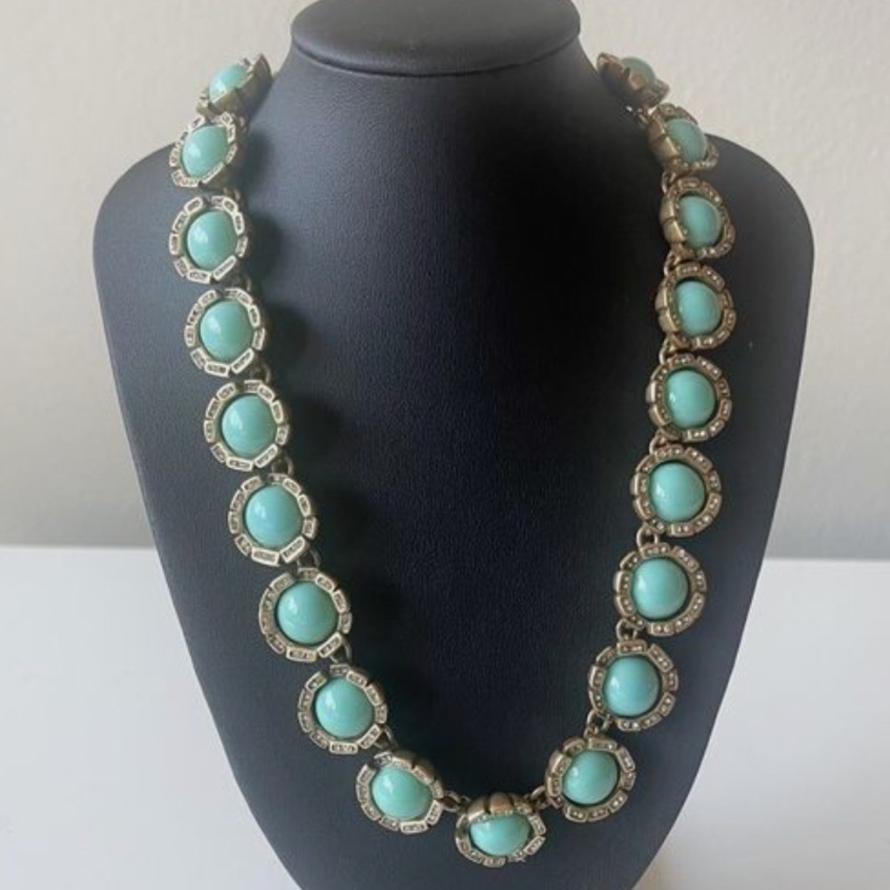 J.CREW Woman Green Faux Stone Necklace